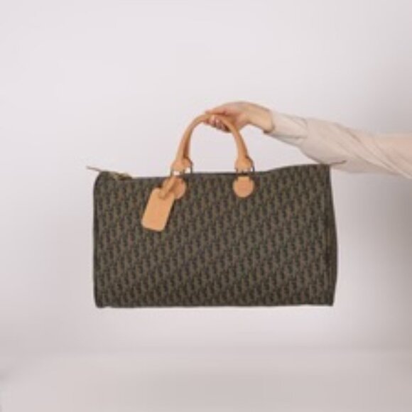 Dior Coated Canvas Trotter Weekender Duffel Bag - Picture 1 of 8